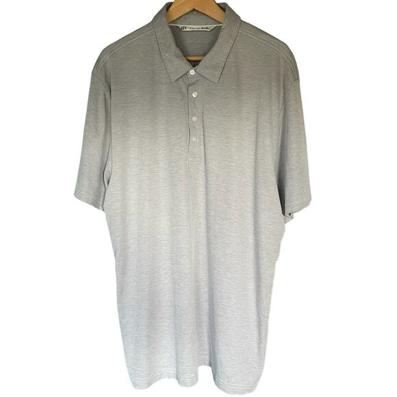 Travis Mathew Shirt Mens Size 2XL Gray Lightweight Polo Shirt - Picture 1 of 10